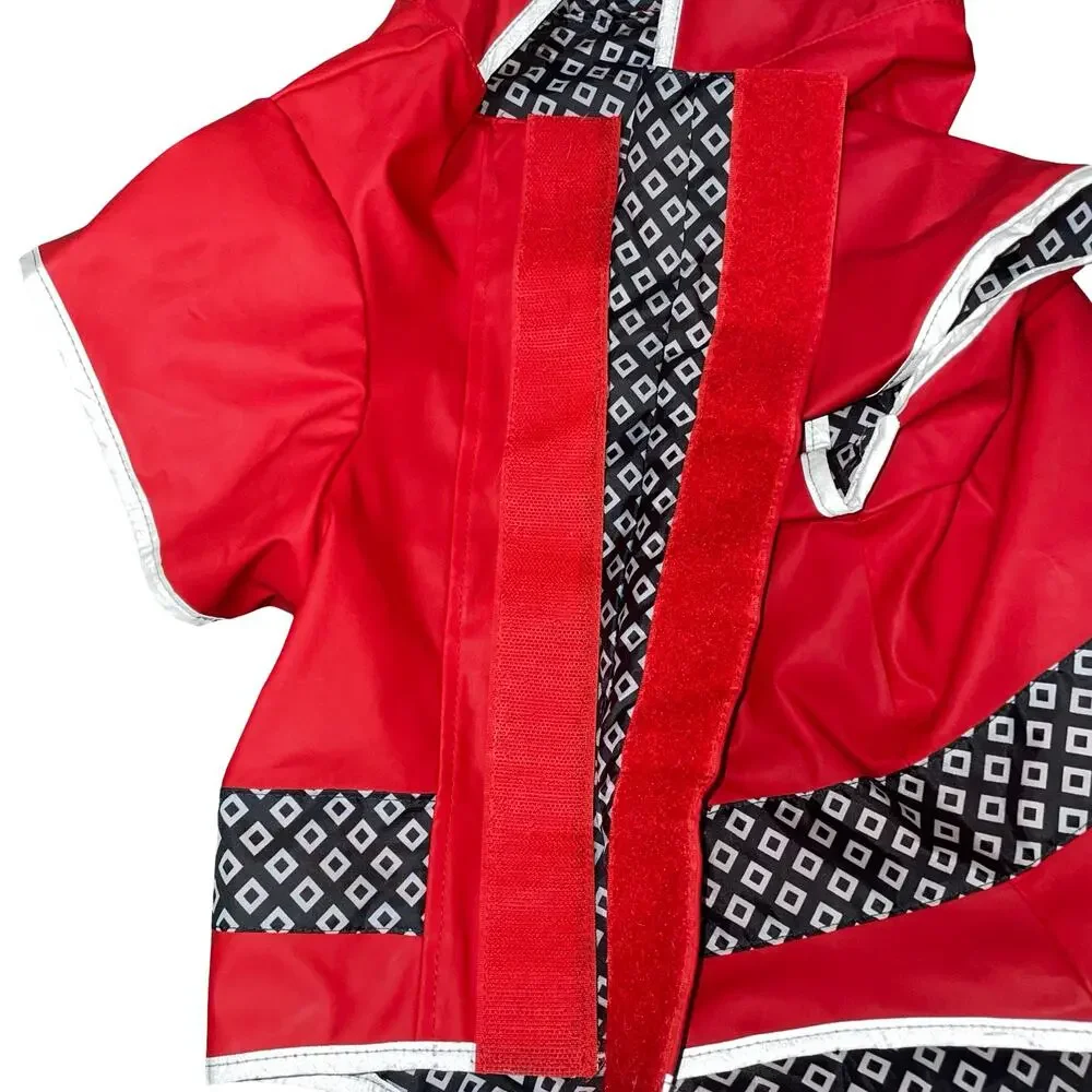 Good2Go Dog Raincoat XL Red Hooded Waterproof Reflective Slicker Jacket Petco